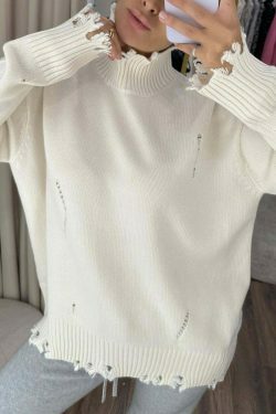 Coquette Aesthetic Maillard Wear Turtleneck Sweater - Y2K Fashion for Women