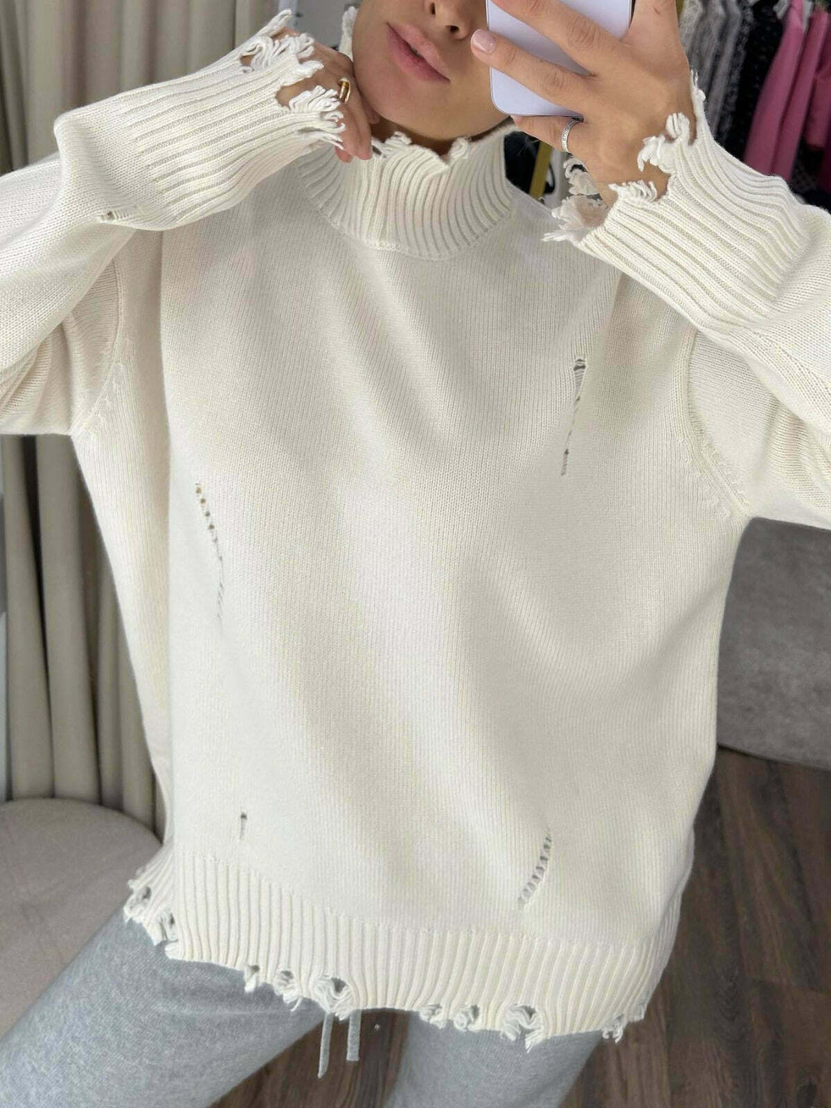 Coquette Aesthetic Maillard Wear Turtleneck Sweater - Y2K Fashion for Women