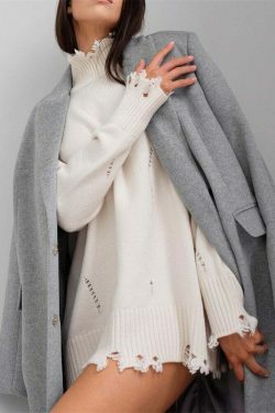 Coquette Aesthetic Maillard Wear Turtleneck Sweater - Y2K Fashion for Women