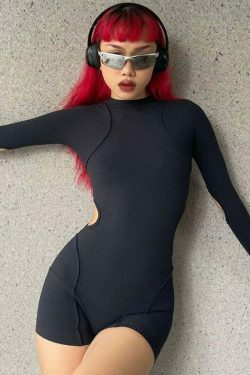 Coquette Aesthetic Marlee Moon Playsuit - Y2K Fashion for Grunge & Pastel Goth