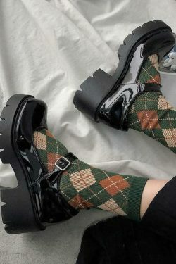 Coquette Aesthetic Mary Jane Grunge Shoes - Y2K Fashion Statement with Old Money Style