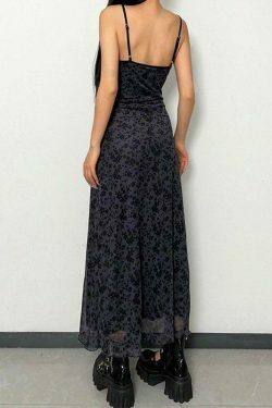 Coquette Aesthetic Maxi Dress with Generous Collar for Women - Y2K Fashion Statement