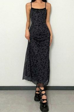 Coquette Aesthetic Maxi Dress with Generous Collar for Women - Y2K Fashion Statement