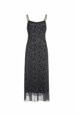 Coquette Aesthetic Maxi Dress with Generous Collar for Women - Y2K Fashion Statement