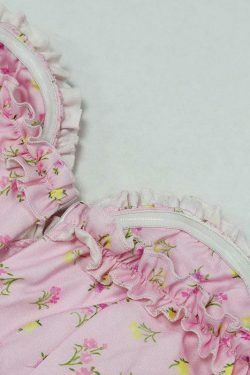 Coquette Aesthetic Maxi Dress: Y2K Fashion with Grunge Twist & Pastel Goth Vibes