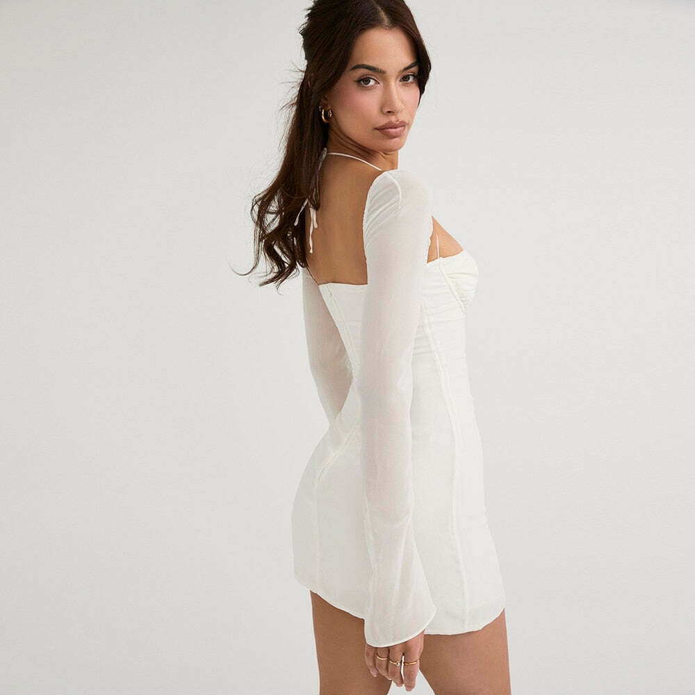 Coquette Aesthetic Meadow Mini Bodycon Dress - Y2K Fashion Statement for Women Coquette Aesthetic Meadow Mini Bodycon Dress - Y2K Fashion Statement for Women