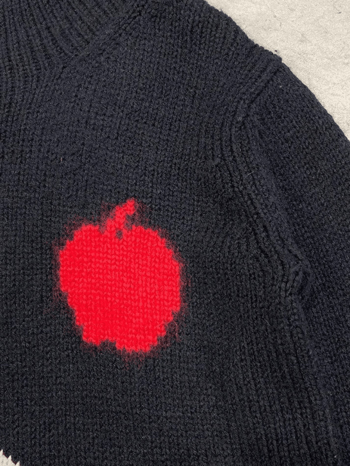 Coquette Aesthetic Men's Skeleton Jacquard Turtleneck Sweater Coquette Aesthetic Men's Skeleton Jacquard Turtleneck Sweater