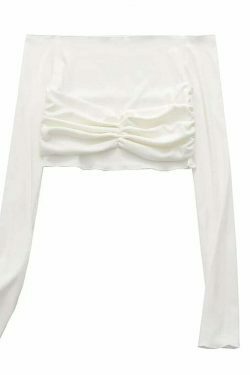 Coquette Aesthetic Mesh Crop Top - Y2K Fashion Women's Clothing for Grunge and Pastel Goth Style