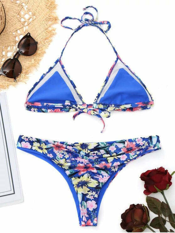 Coquette Aesthetic Mesh Floral Bralette Bikini - Y2K Fashion Cute Tops & Pastel Goth Style Coquette Aesthetic Mesh Floral Bralette Bikini - Y2K Fashion Cute Tops & Pastel Goth Style