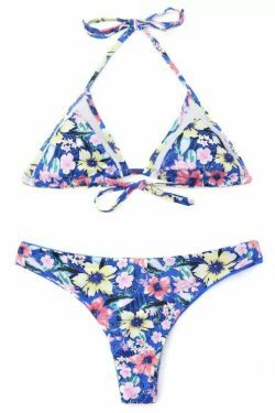Coquette Aesthetic Mesh Floral Bralette Bikini - Y2K Fashion Cute Tops & Pastel Goth Style