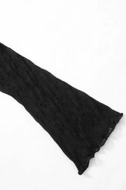 Coquette Aesthetic Mesh Lace-Up Blouse: Y2K Fashion with Grunge Twist