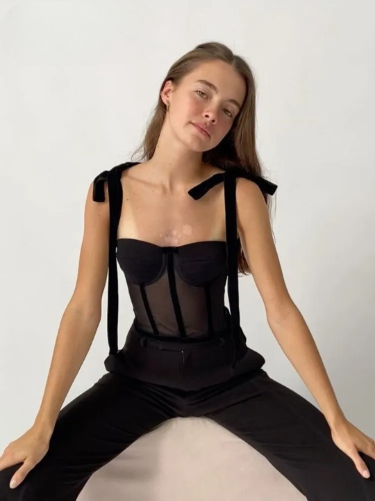 Coquette Aesthetic Meshed Beauty Lace-Up Top - Y2K Fashion with a Tempting Twist Coquette Aesthetic Meshed Beauty Lace-Up Top - Y2K Fashion with a Tempting Twist