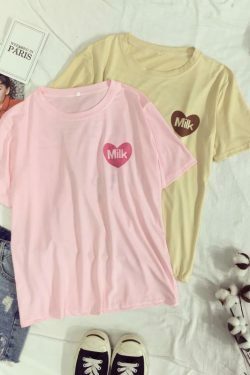 Coquette Aesthetic Milk Box Graphic Tee - Y2K Fashion Women's Clothing