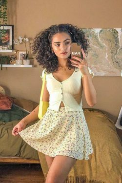 Coquette Aesthetic Mini Floral Skirt - Y2K Fashion with a Touch of Grunge and Pastel Goth Vibes