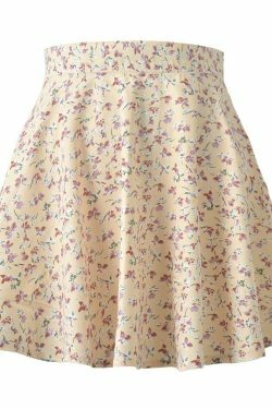 Coquette Aesthetic Mini Floral Skirt - Y2K Fashion with a Touch of Grunge and Pastel Goth Vibes