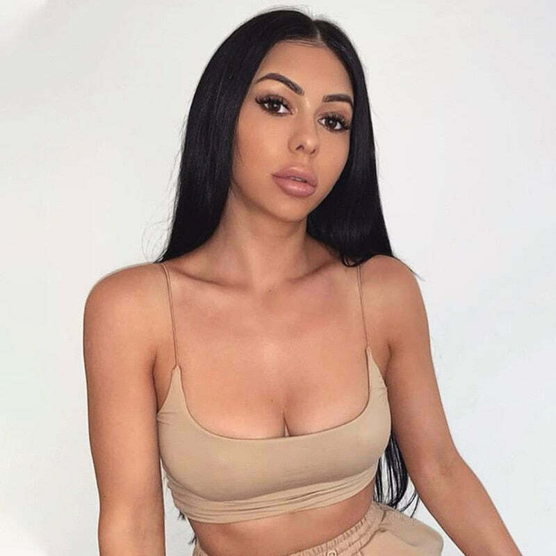 Coquette Aesthetic Mirela Seamless Cami Top in Y2K Fashion - Grunge Style with Pastel Goth Vibes Coquette Aesthetic Mirela Seamless Cami Top in Y2K Fashion - Grunge Style with Pastel Goth Vibes