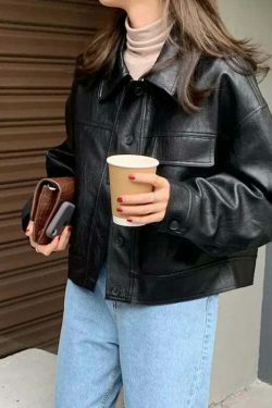 Coquette Aesthetic Mod Mingle Long Sleeves Jacket - Y2K Fashion Grunge Style Cute Tops Cargo Skirt