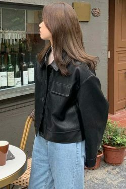 Coquette Aesthetic Mod Mingle Long Sleeves Jacket - Y2K Fashion Grunge Style Cute Tops Cargo Skirt