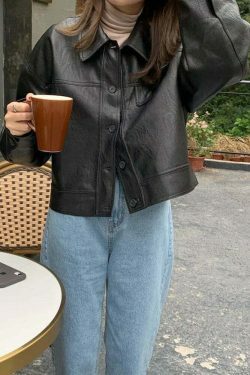 Coquette Aesthetic Mod Mingle Long Sleeves Jacket - Y2K Fashion Grunge Style Cute Tops Cargo Skirt