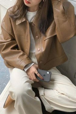 Coquette Aesthetic Mod Mingle Long Sleeves Jacket - Y2K Fashion Grunge Style Cute Tops Cargo Skirt