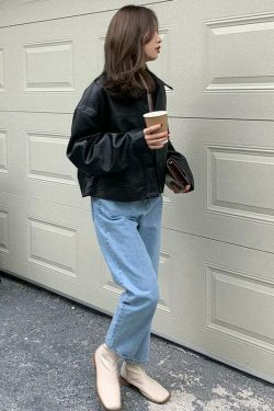 Coquette Aesthetic Mod Mingle Long Sleeves Jacket - Y2K Fashion Grunge Style Cute Tops Cargo Skirt