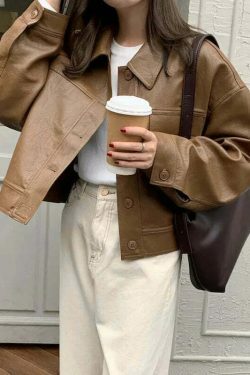 Coquette Aesthetic Mod Mingle Long Sleeves Jacket - Y2K Fashion Grunge Style Cute Tops Cargo Skirt