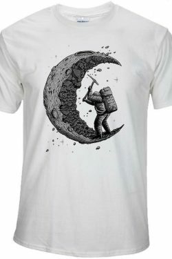 Coquette Aesthetic Moon Graphic Tee - Y2K Fashion Women's Top with Grunge and Pastel Goth Vibes