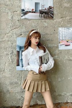 Coquette Aesthetic Nora Pleated Mini Skirt - Y2K Fashion Statement Piece