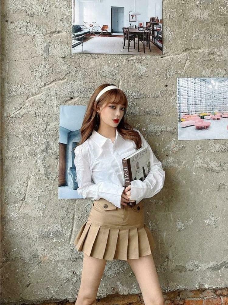 Coquette Aesthetic Nora Pleated Mini Skirt - Y2K Fashion Statement Piece Coquette Aesthetic Nora Pleated Mini Skirt - Y2K Fashion Statement Piece