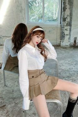 Coquette Aesthetic Nora Pleated Mini Skirt - Y2K Fashion Statement Piece