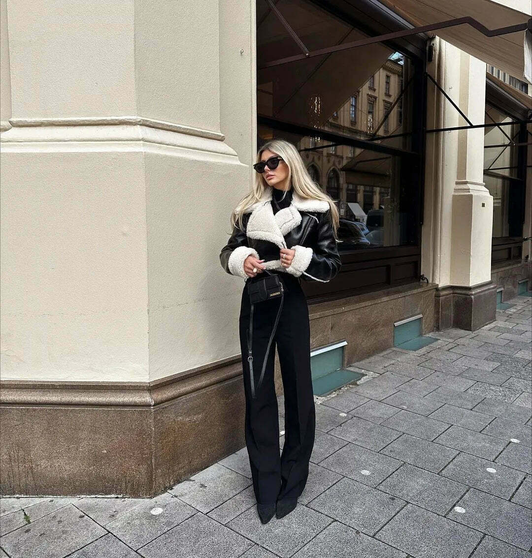 Coquette Aesthetic Nordic Nest Fleece Jacket - Y2K Fashion Grunge Style Cute Tops & Cargo Skirt Coquette Aesthetic Nordic Nest Fleece Jacket - Y2K Fashion Grunge Style Cute Tops & Cargo Skirt