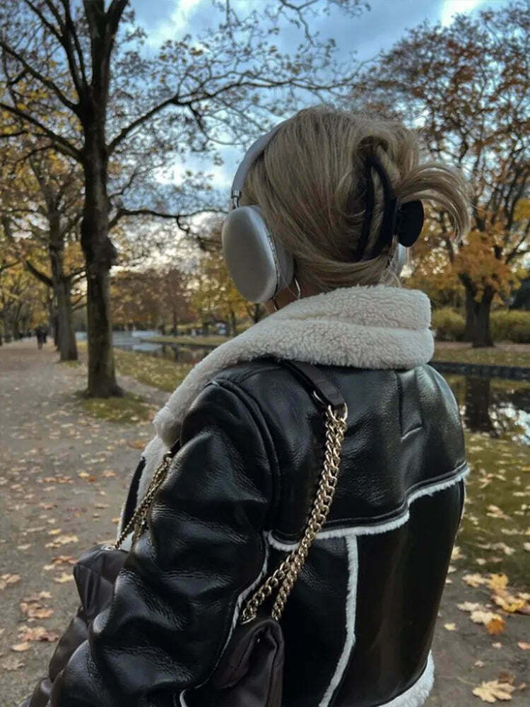 Coquette Aesthetic Nordic Nest Fleece Jacket - Y2K Fashion Grunge Style Cute Tops & Cargo Skirt Coquette Aesthetic Nordic Nest Fleece Jacket - Y2K Fashion Grunge Style Cute Tops & Cargo Skirt