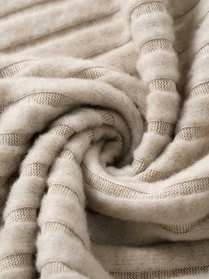 Coquette Aesthetic Off-Shoulder Knit with Irregular Hem - Y2K Grunge Style Tops & Cargo Skirt