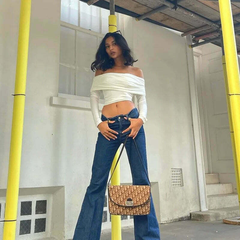 Coquette Aesthetic Off-Shoulder Tee: Y2K Fashion with a Touch of Grunge and Pastel Goth Vibes Coquette Aesthetic Off-Shoulder Tee: Y2K Fashion with a Touch of Grunge and Pastel Goth Vibes