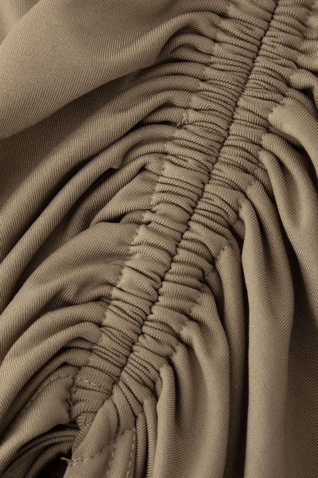 Coquette Aesthetic One-Shoulder Ruched Maxi Dress for Y2K Fashion Enthusiasts