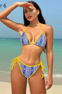 Coquette Aesthetic Open-Back Bikini: Y2K Fashion for Women