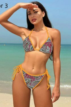 Coquette Aesthetic Open-Back Bikini: Y2K Fashion for Women