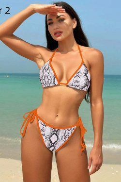 Coquette Aesthetic Open-Back Bikini: Y2K Fashion for Women