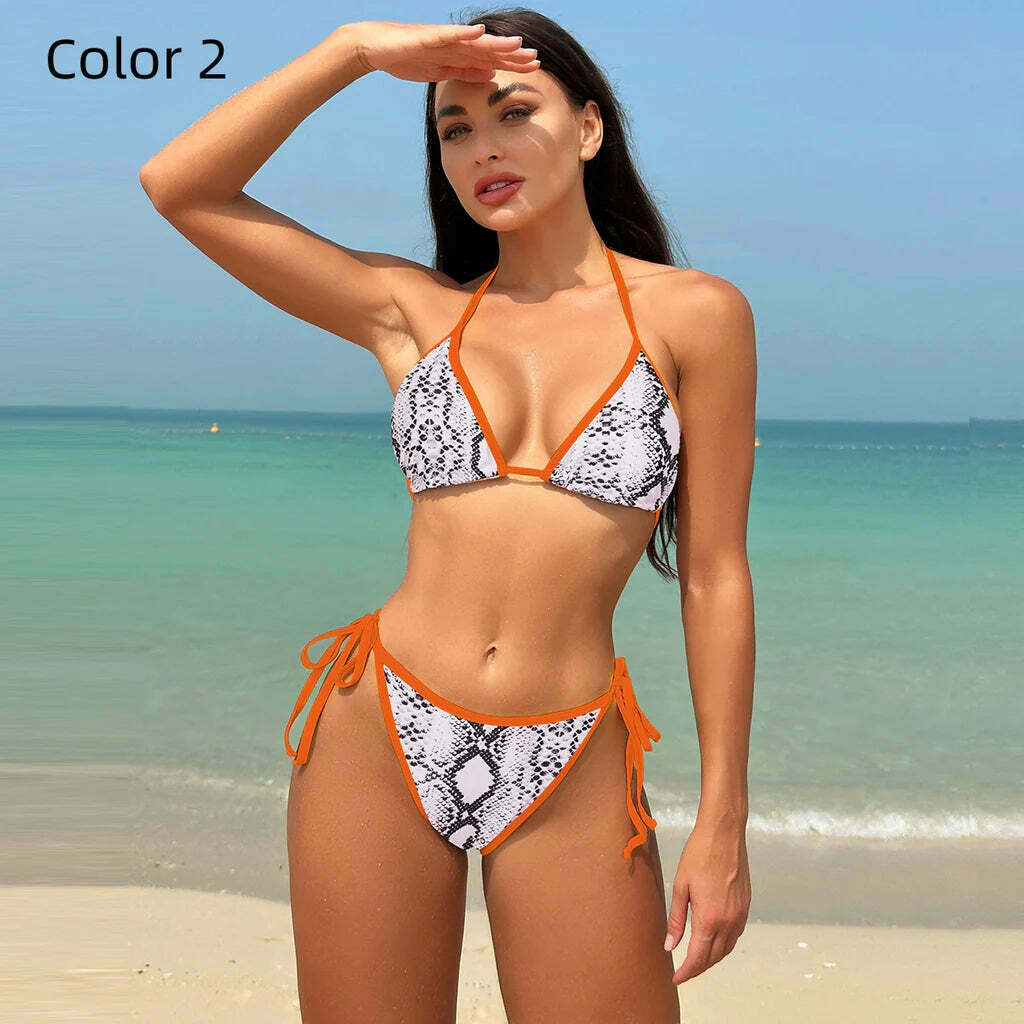 Coquette Aesthetic Open-Back Bikini: Y2K Fashion for Women Coquette Aesthetic Open-Back Bikini: Y2K Fashion for Women