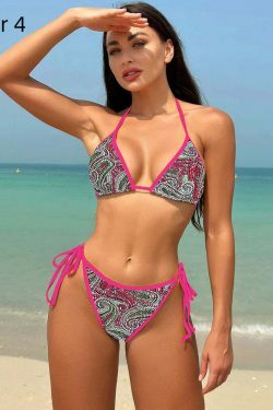 Coquette Aesthetic Open-Back Bikini: Y2K Fashion for Women