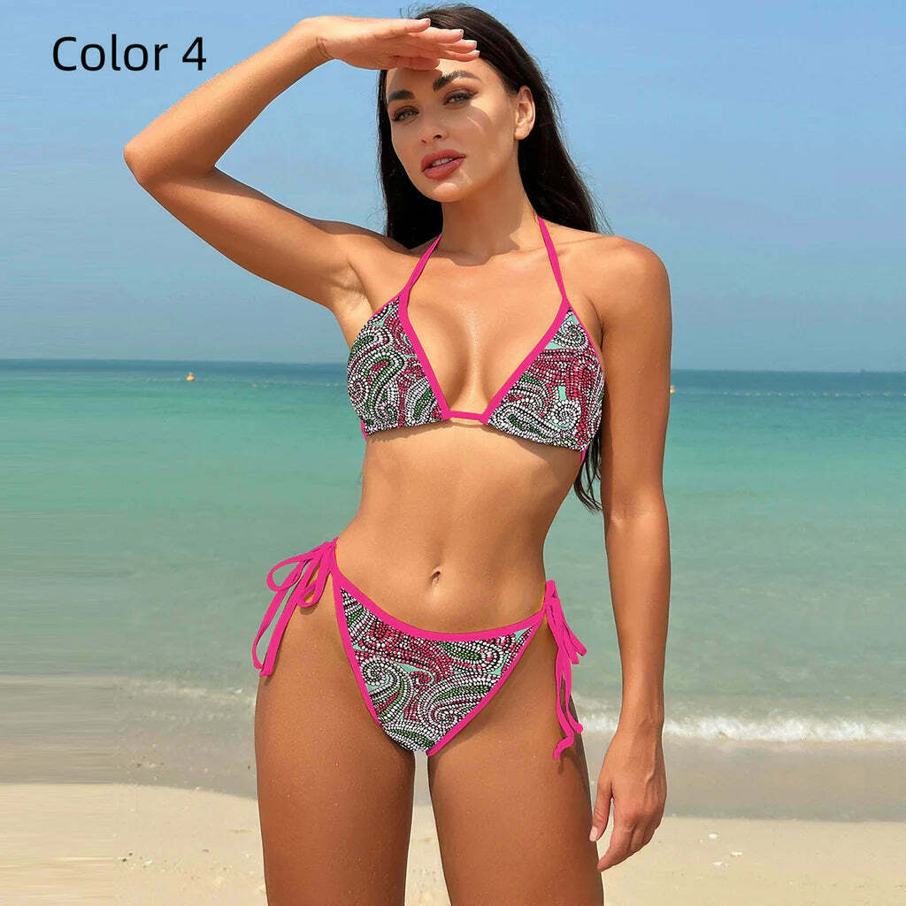 Coquette Aesthetic Open-Back Bikini: Y2K Fashion for Women Coquette Aesthetic Open-Back Bikini: Y2K Fashion for Women