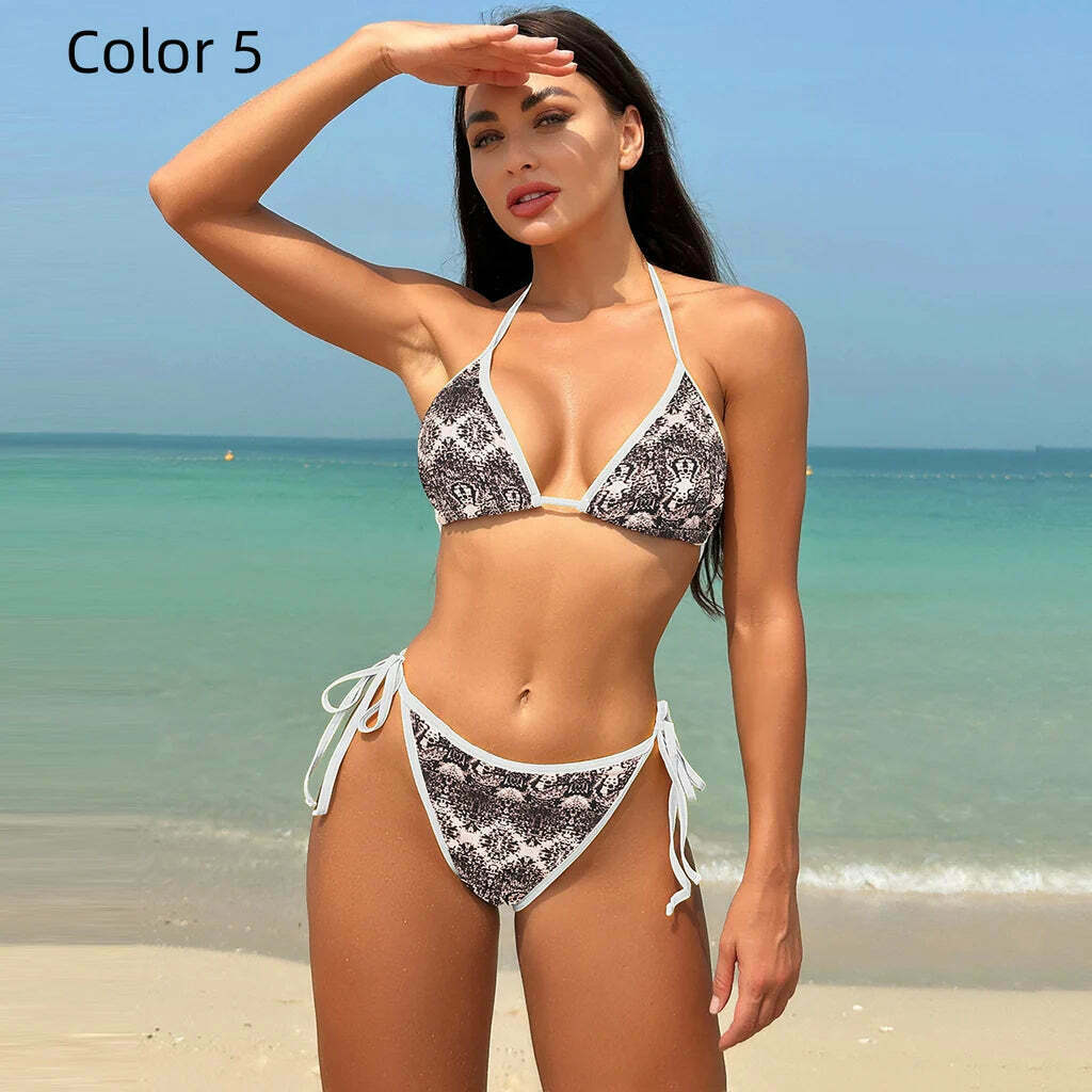 Coquette Aesthetic Open-Back Bikini: Y2K Fashion for Women Coquette Aesthetic Open-Back Bikini: Y2K Fashion for Women