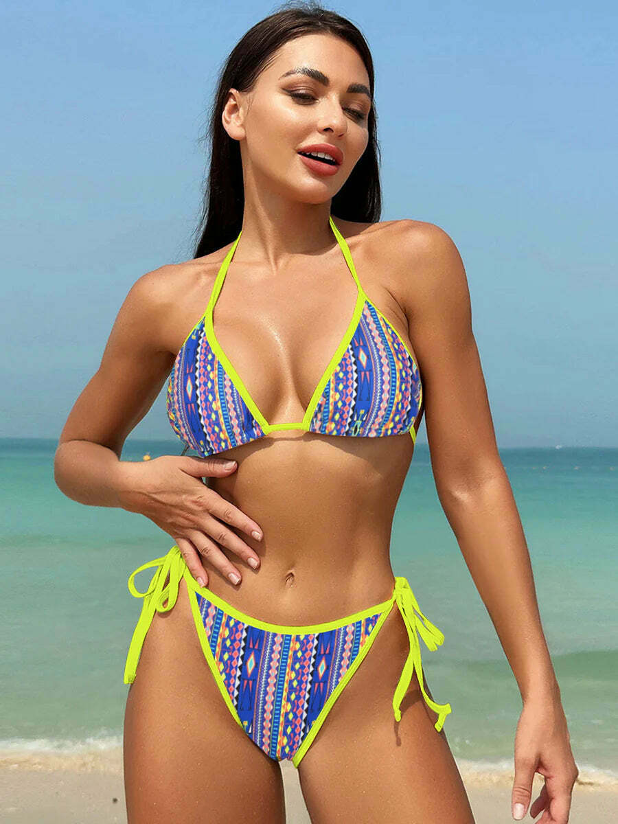 Coquette Aesthetic Open-Back Bikini: Y2K Fashion for Women Coquette Aesthetic Open-Back Bikini: Y2K Fashion for Women