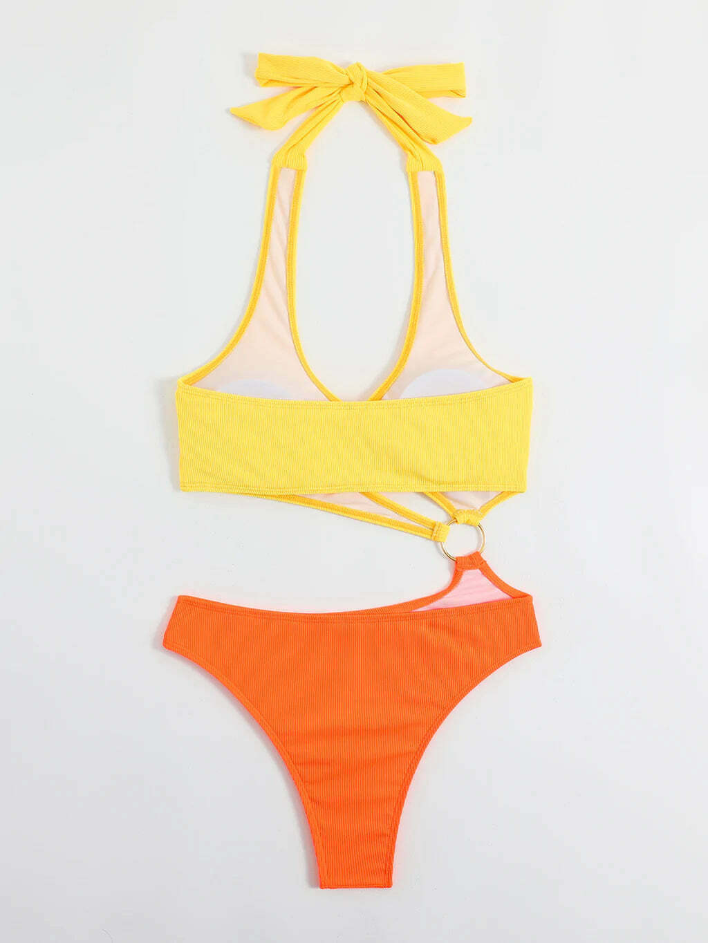 Coquette Aesthetic Orange One-Piece Swimsuit - Y2K Fashion Statement Coquette Aesthetic Orange One-Piece Swimsuit - Y2K Fashion Statement