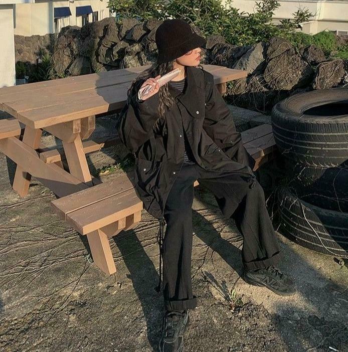 Coquette Aesthetic Oversized Cargo Jacket for Women - Y2K Fashion Statement Piece with Grunge Vibes