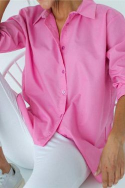 Coquette Aesthetic Oversized Cotton Blouse - Y2K Fashion Women's Clothing