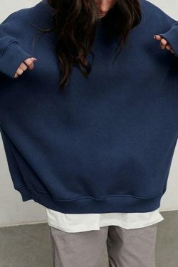 Coquette Aesthetic Oversized Sweatshirt - Y2K Fashion Grunge Style Cute Tops & Pastel Goth Outfits