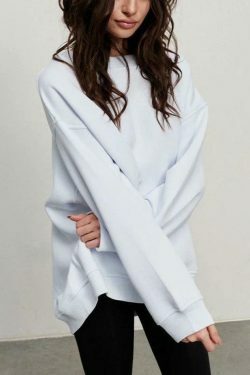 Coquette Aesthetic Oversized Sweatshirt - Y2K Fashion Grunge Style Cute Tops & Pastel Goth Outfits