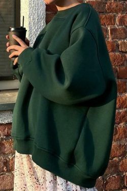 Coquette Aesthetic Oversized Sweatshirt - Y2K Fashion Grunge Style Cute Tops & Pastel Goth Outfits