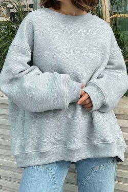 Coquette Aesthetic Oversized Sweatshirt - Y2K Fashion Grunge Style Cute Tops & Pastel Goth Outfits